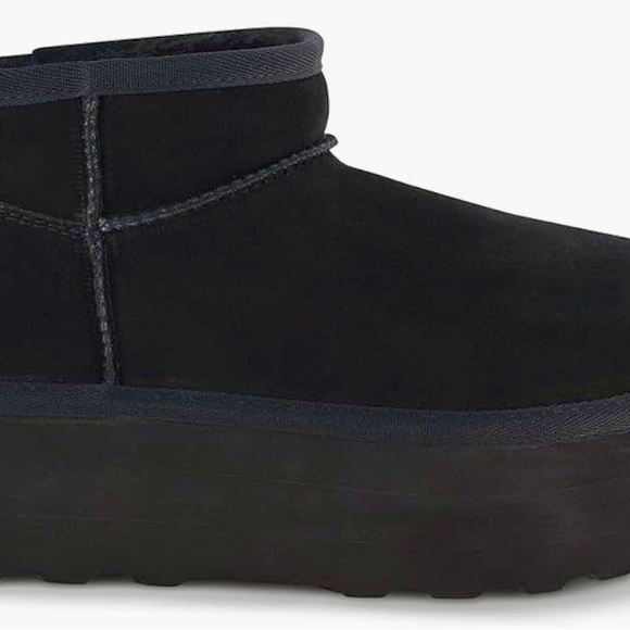 Suede Pull On Platform Boots Sizes 5-6 - Picture 7 of 7